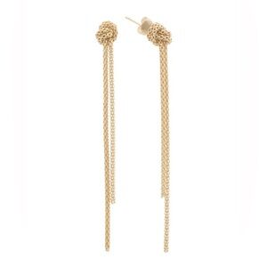 14kt gold plated Knot Drop Earrings